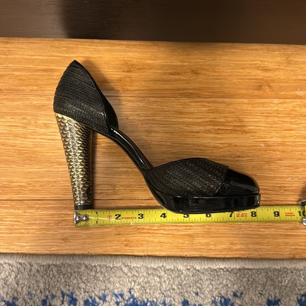 Vintage Chanel Python Effect D’orsay Pumps - 38 - Picture 10 of 11
